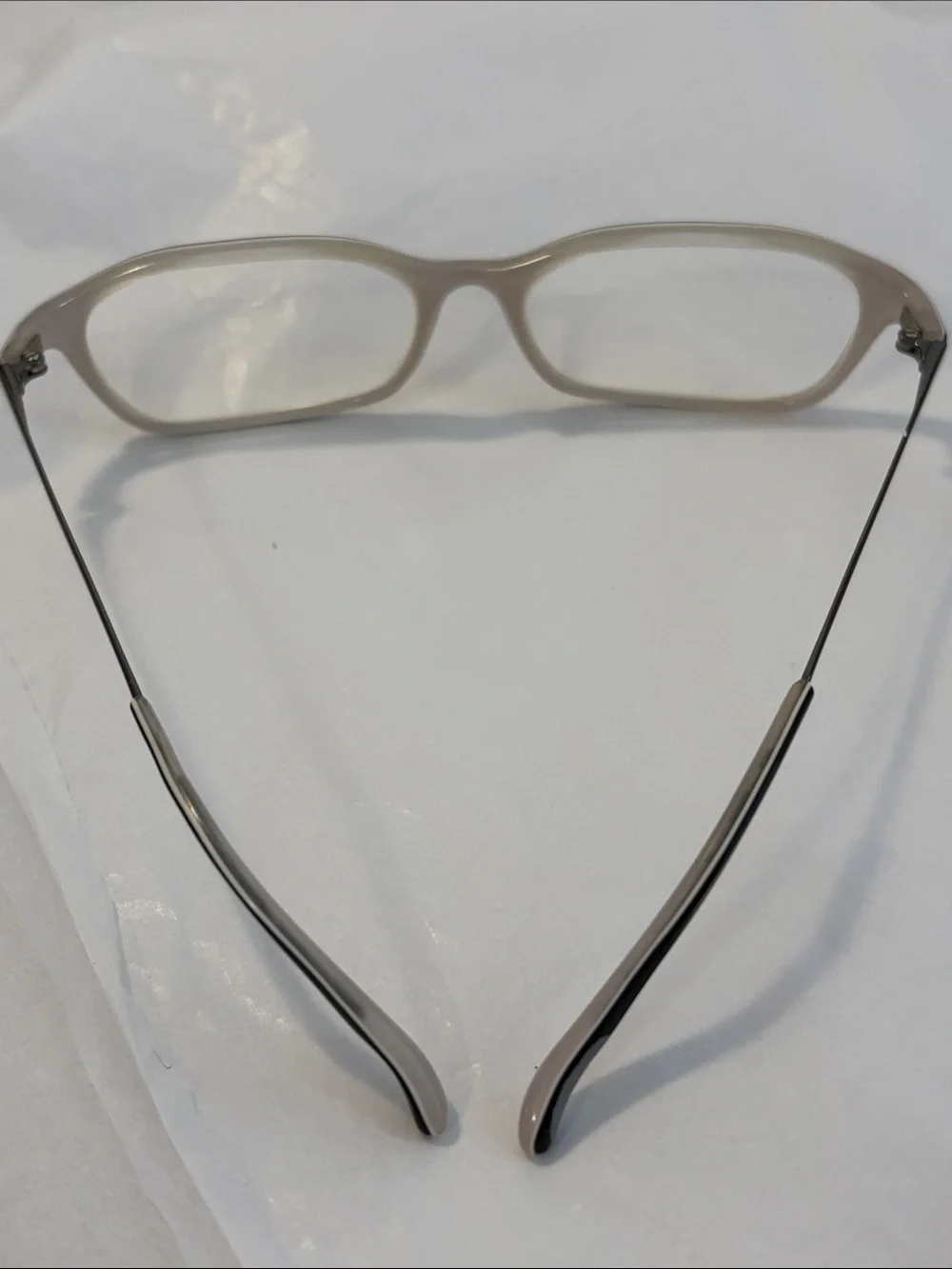 OP Black and White Women's Eyeglasses FRAMES Only L. 130 mm